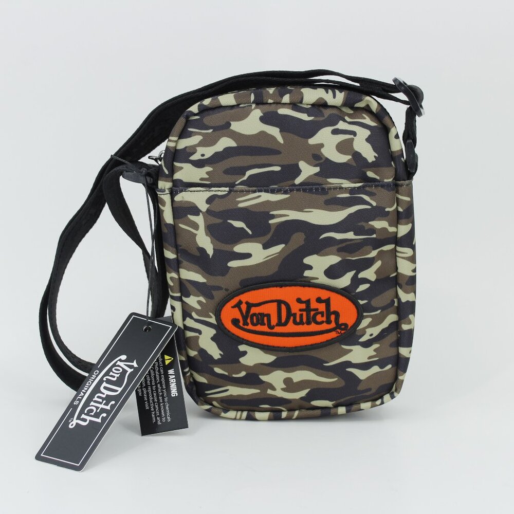 Von Dutch Camo‎ Crossbody Bag - New